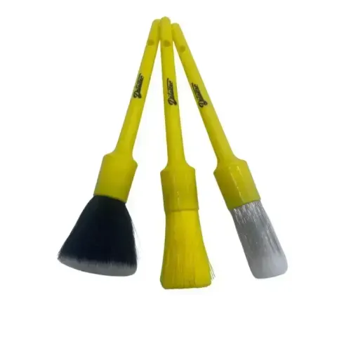 Kit 3 Pincéis para limpeza e detalhamento automotivo Detailer