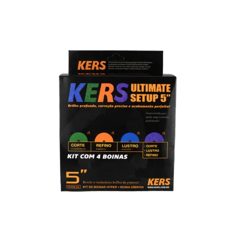 Kit 4 Boinas Ultimate Setup Kers (5 polegadas) Híbrida - Corte - Refino - Lustro