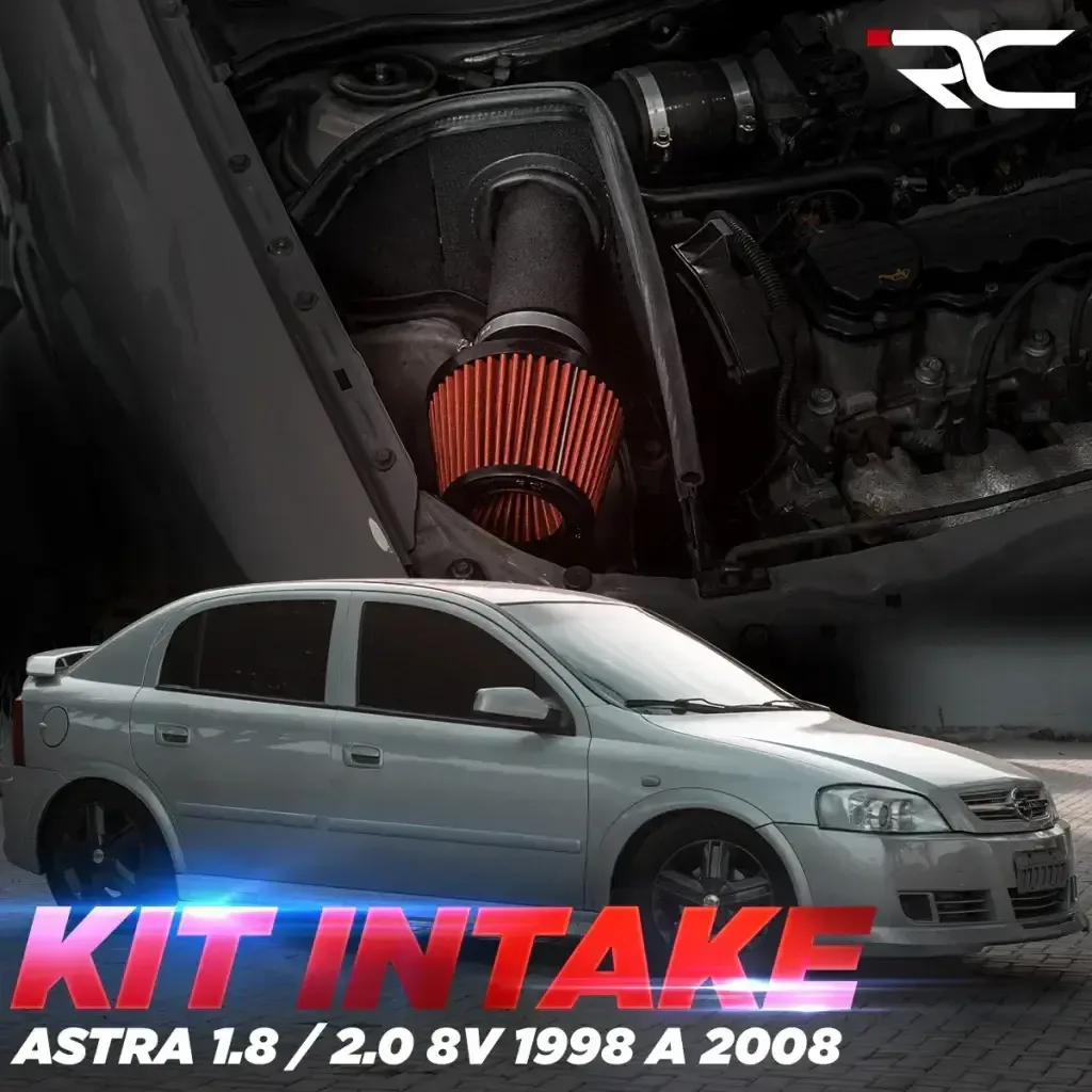 Kit Air Intake Race Chrome Chevrolet Astra 1.8 / 2.0 8V (1998 a 2008) — foto 3