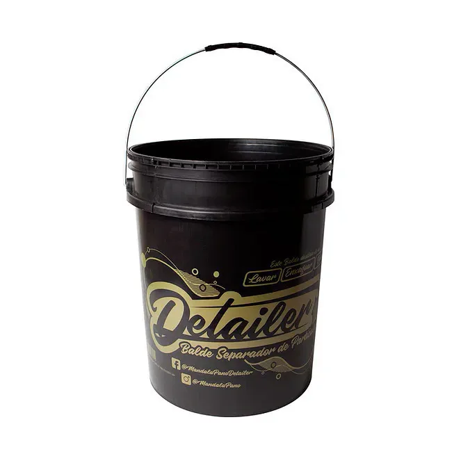 Kit balde para lavagem automotiva com grelha separadora de partículas Detailer (19 litros) — foto 3