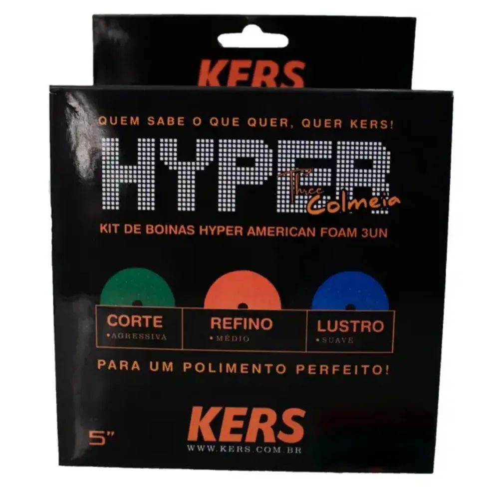 Kit Boina Hyper Corte, Refino, Lustro Kers (5 polegadas) — foto 3