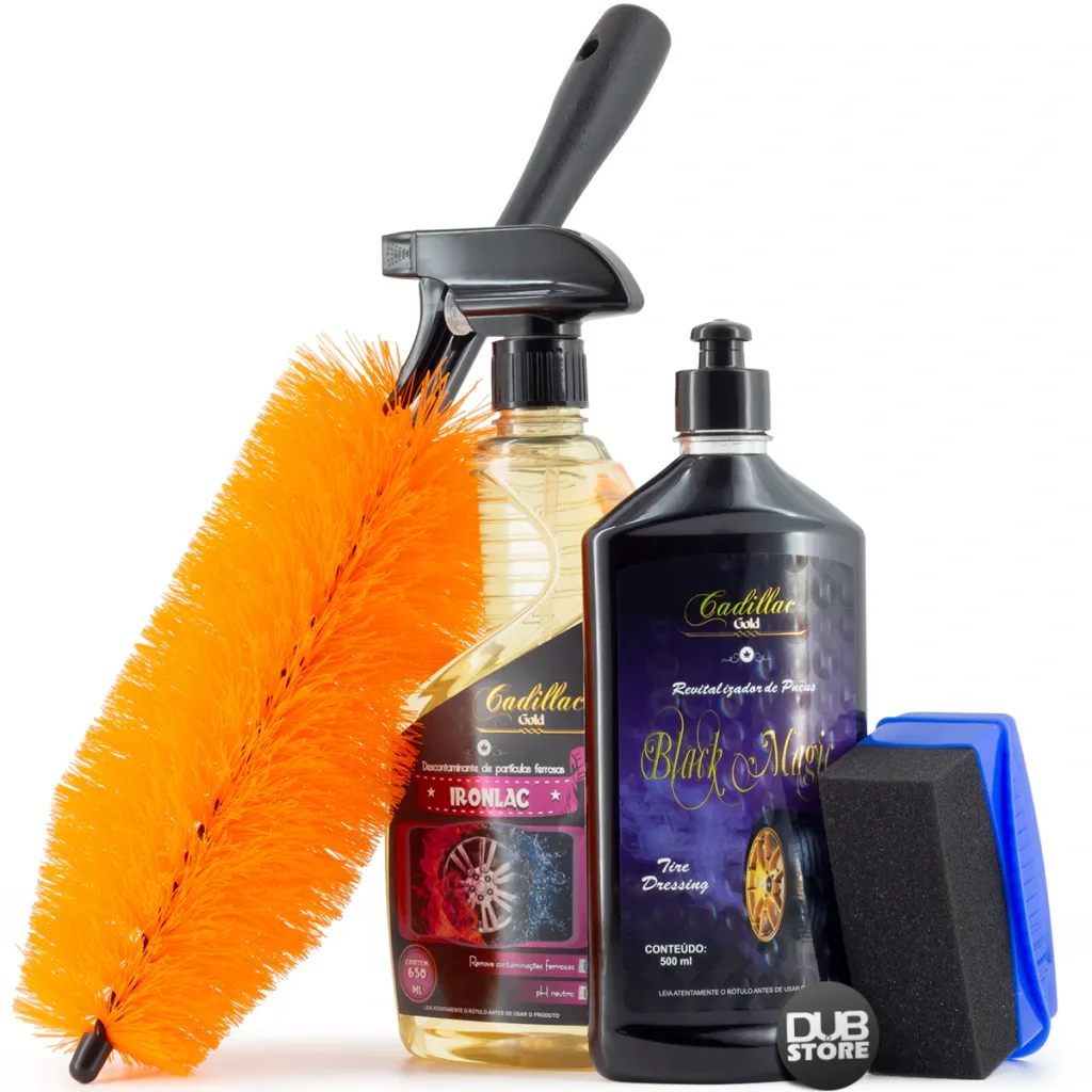 Kit de limpeza de rodas e pneus Cadillac