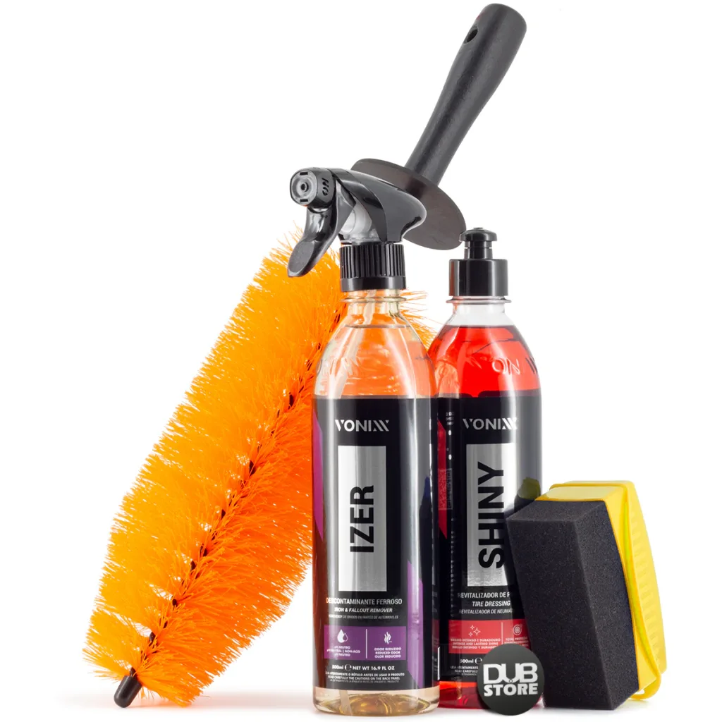 Kit de limpeza de rodas e pneus Vonixx
