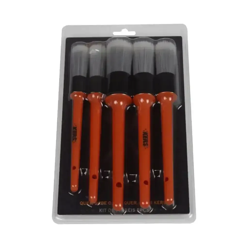 Kit de pincéis macio para detalhamento automotivo Kers (5 unidades)