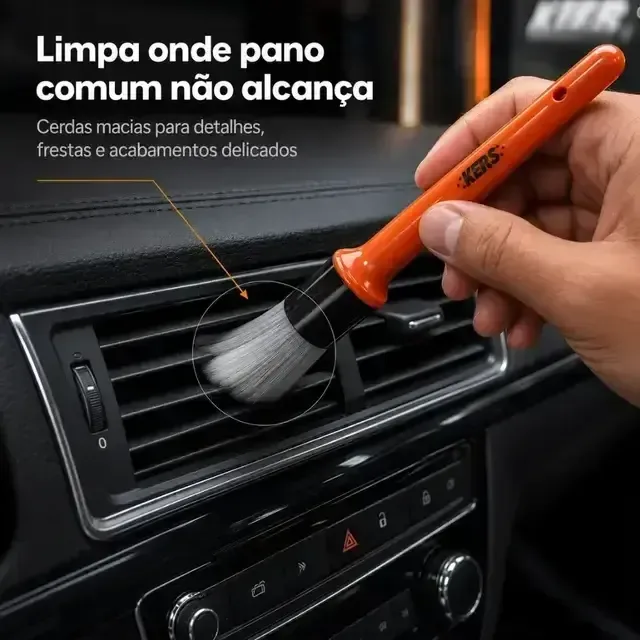 Kit de pincéis macio para detalhamento automotivo Kers (5 unidades) — foto 8