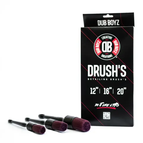 Kit de pincéis para detalhamento automotivo externo D'rush Dub Boyz (3 unidades)
