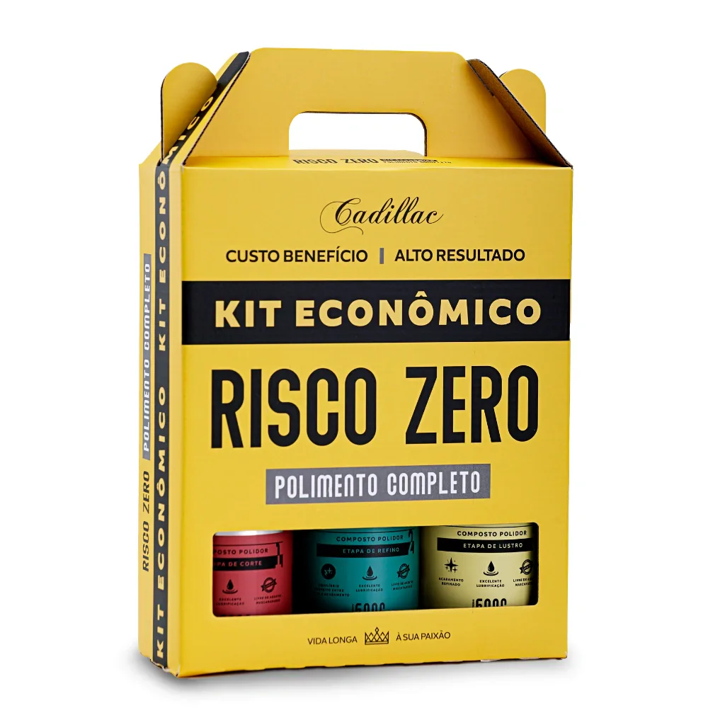 Kit Econômico Risco Zero Cadillac - 3 Etapas Corte Refino Lustro