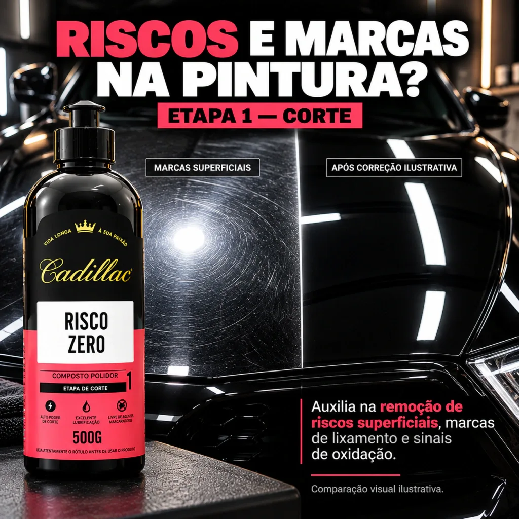 Kit Econômico Risco Zero Cadillac - 3 Etapas Corte Refino Lustro — foto 8