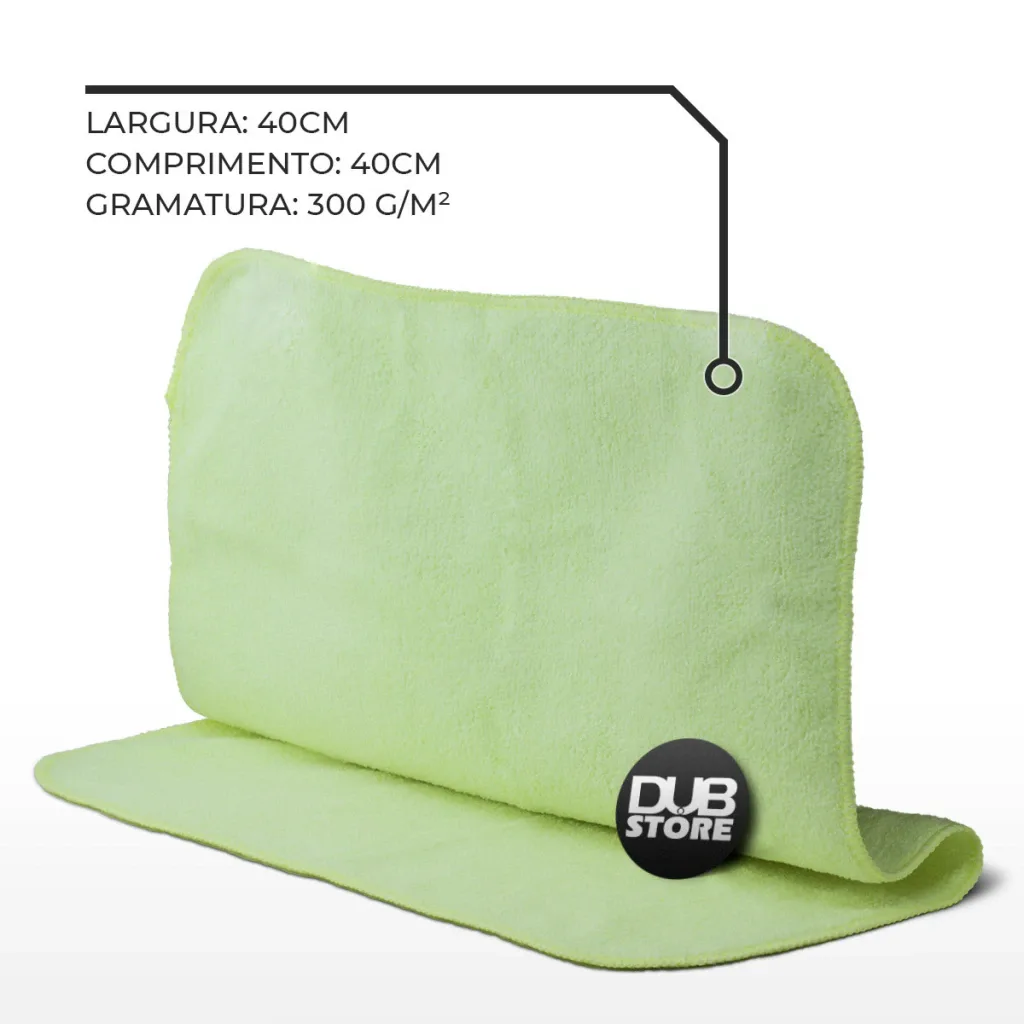 Kit flanela de Microfibra Autoamerica Verde (40x40cm) (5 unidades) — foto 2