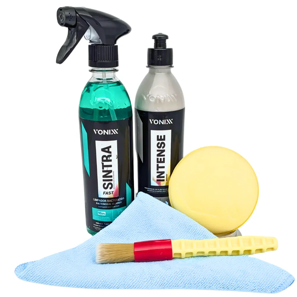 Kit limpeza automotiva interna Sintra e Intense Vonixx