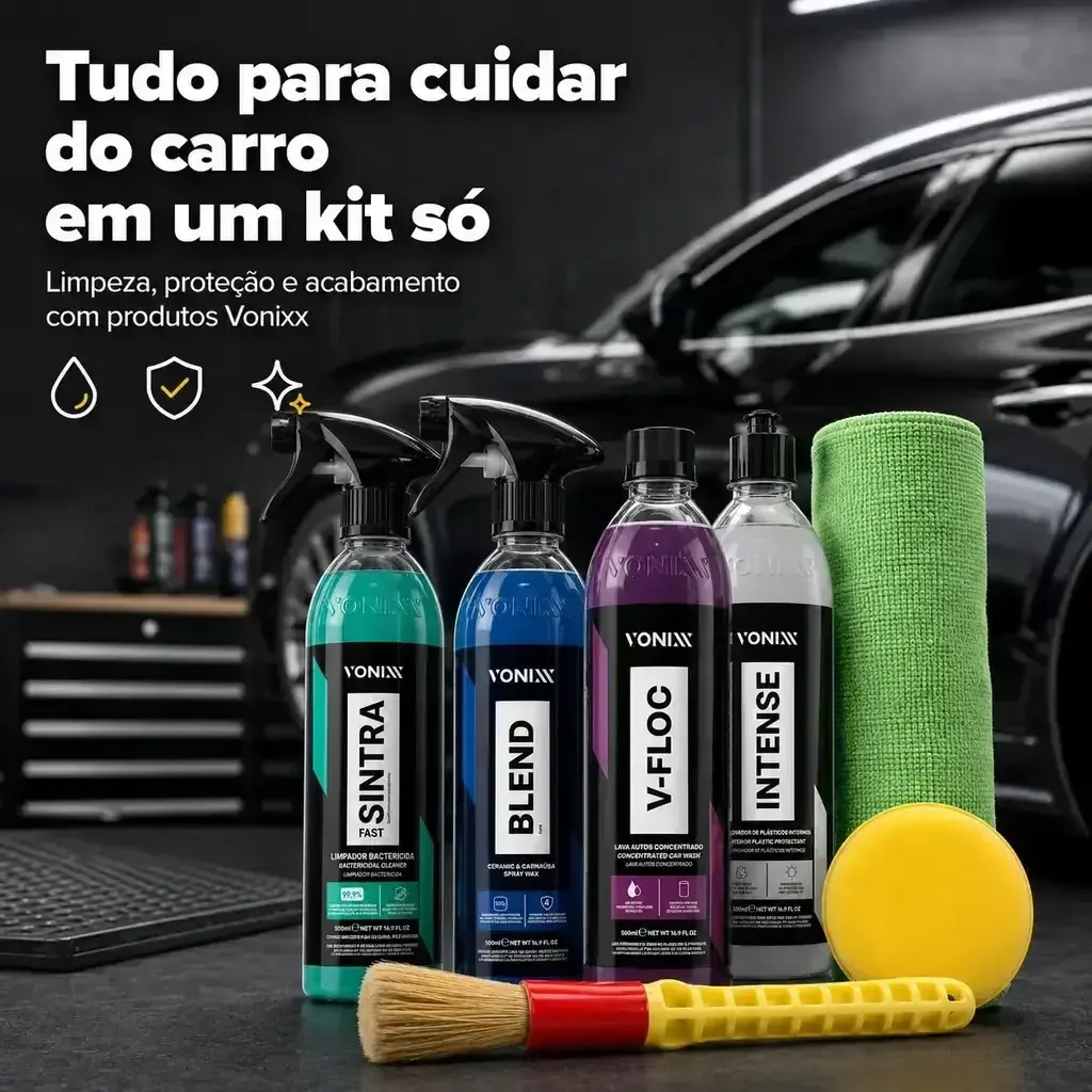 Kit Limpeza Automotiva Vonixx Blend Sintra Intense V-Floc — foto 2