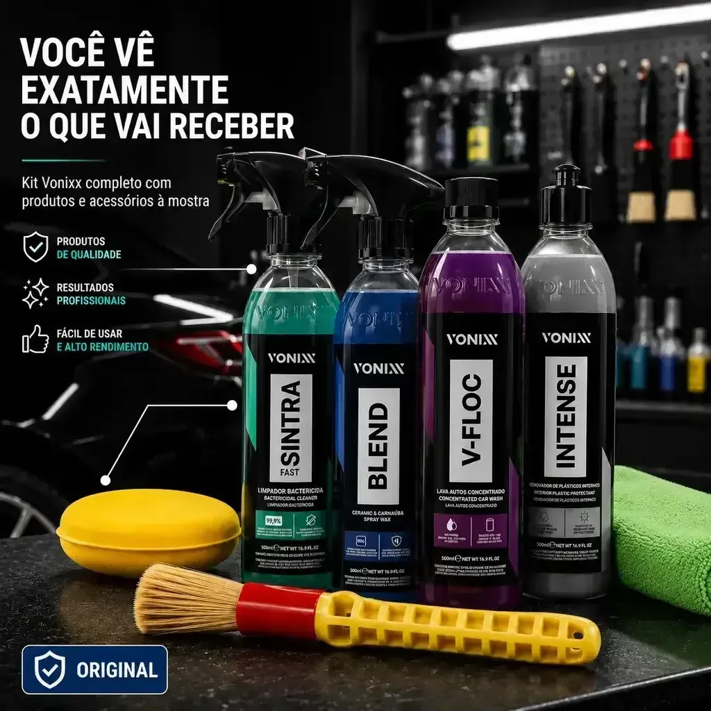 Kit Limpeza Automotiva Vonixx Blend Sintra Intense V-Floc — foto 3