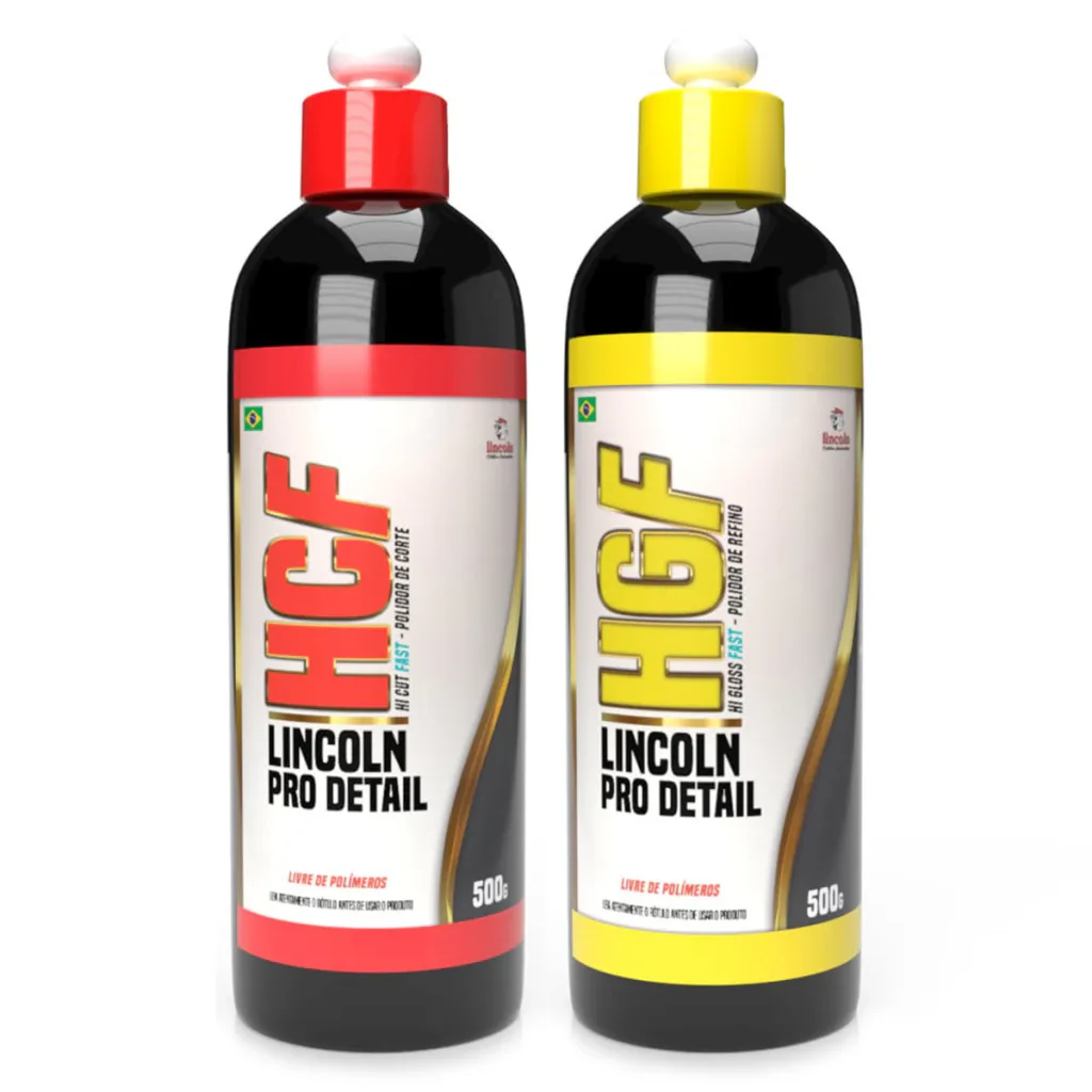 Kit Polidor de corte, refino e lustro HCF e HGF Lincoln (500g)