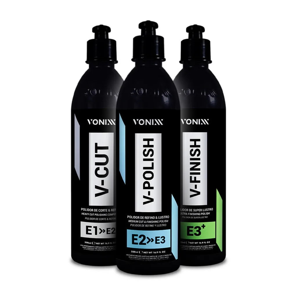 Kit Polimento Automotivo Sistema VHP Vonixx (500ml)