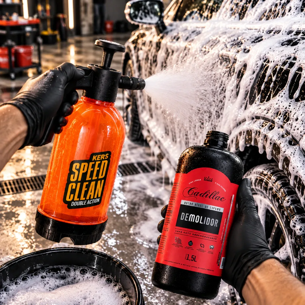Kit Shampoo Automotivo Demolidor Cadillac 1,5 litro + Borrifador Speed Clean Kers — foto 3