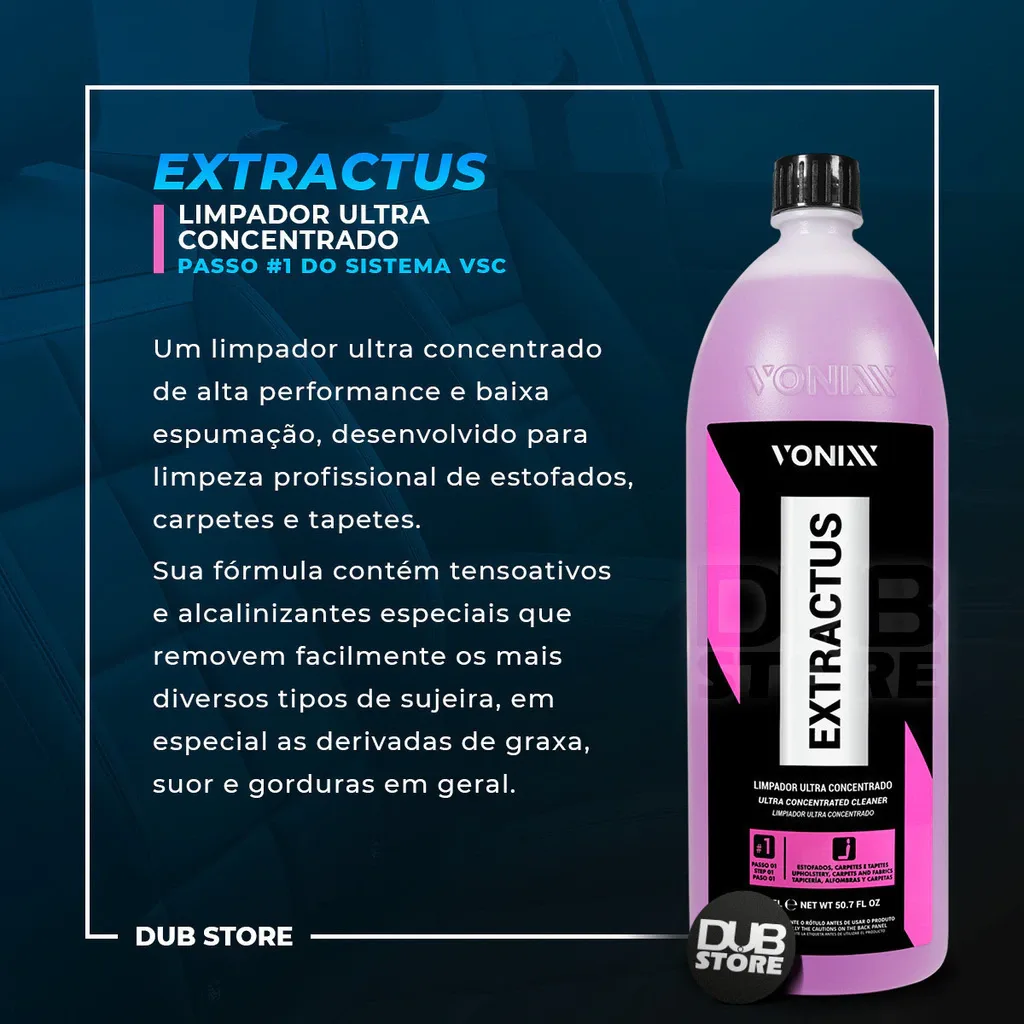 Kit Sistema VSC Higienização de Estofados e Carpets Vonixx (1,5 litro cada) — foto 4