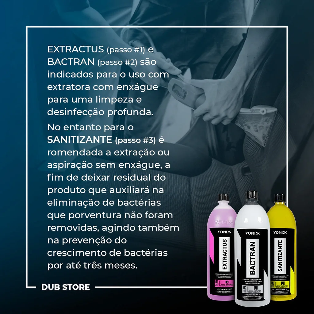 Kit Sistema VSC Higienização de Estofados e Carpets Vonixx (1,5 litro cada) — foto 7