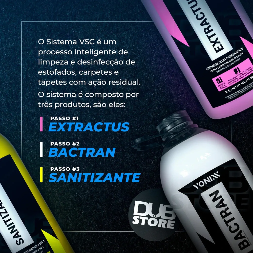 Kit Sistema VSC Higienização de Estofados e Carpets Vonixx (3 litros cada) — foto 2