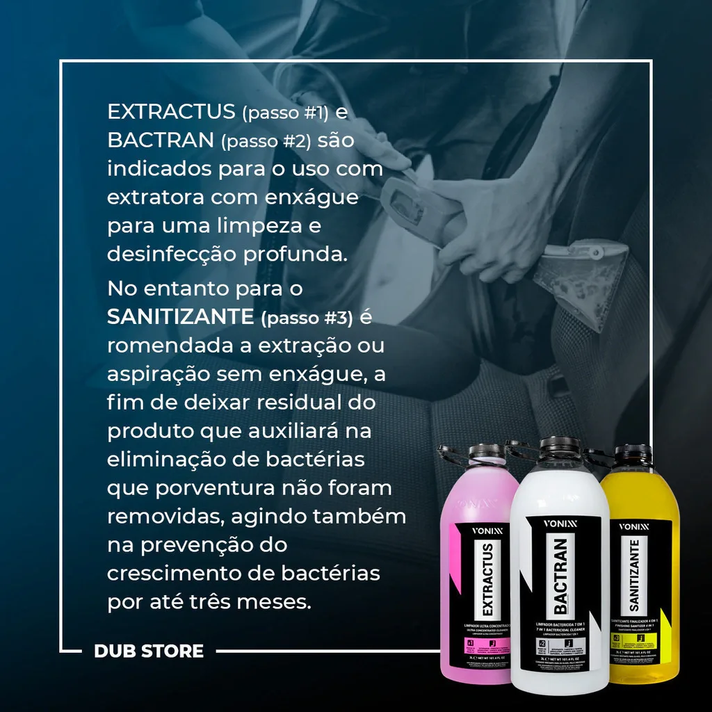 Kit Sistema VSC Higienização de Estofados e Carpets Vonixx (3 litros cada) — foto 7