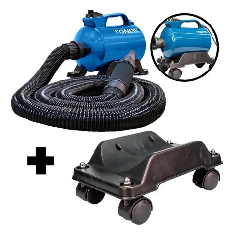 Kit Soprador de ar térmico PRO VX-2800W e suporte com roldanas Vonixx (220V)