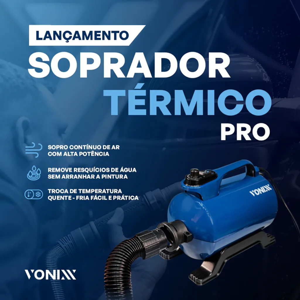 Kit Soprador de ar térmico PRO VX-2800W e suporte com roldanas Vonixx (220V) — foto 5