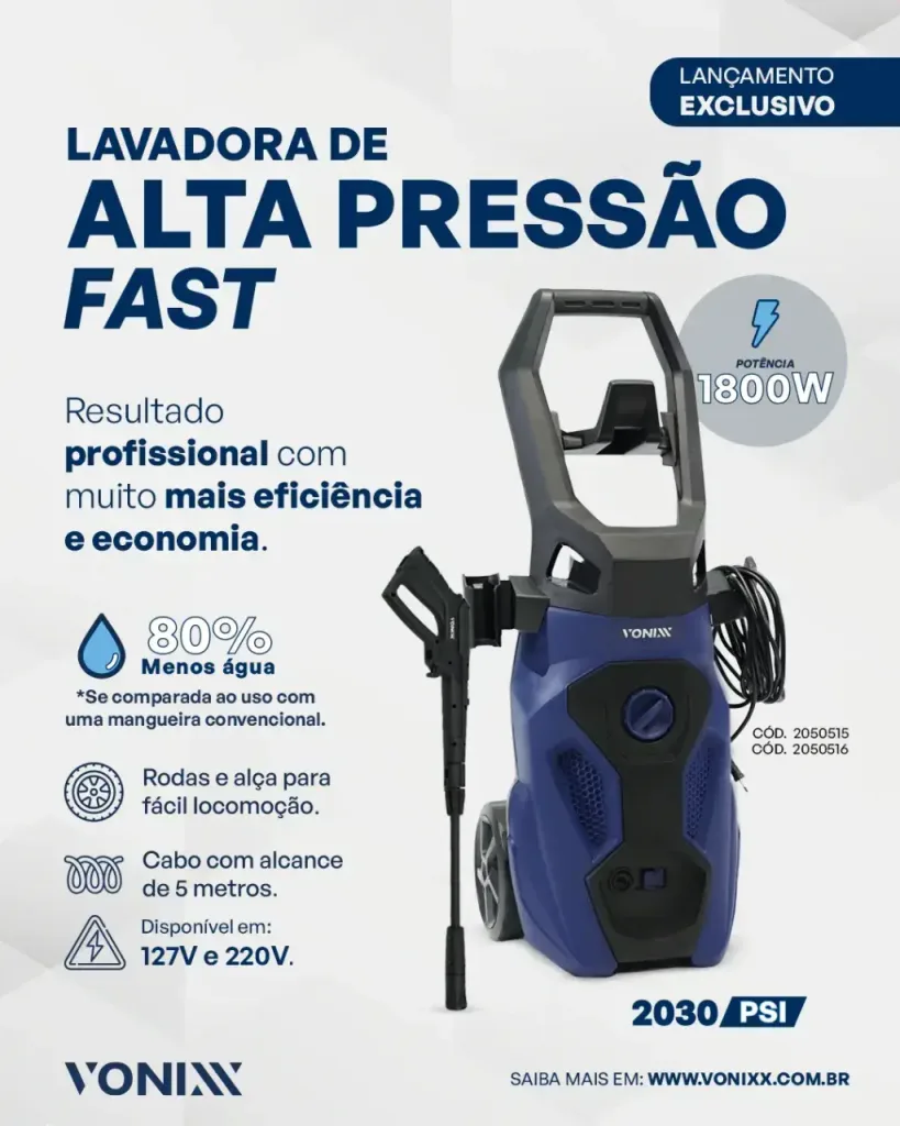 Lavadora de alta pressão Fast Vonixx (127V) — foto 4