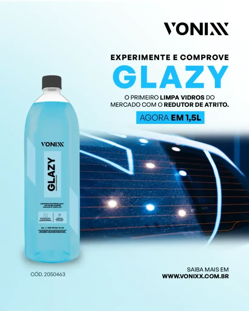 Limpa vidros 4 em 1 Glazy Vonixx (1,5litro)