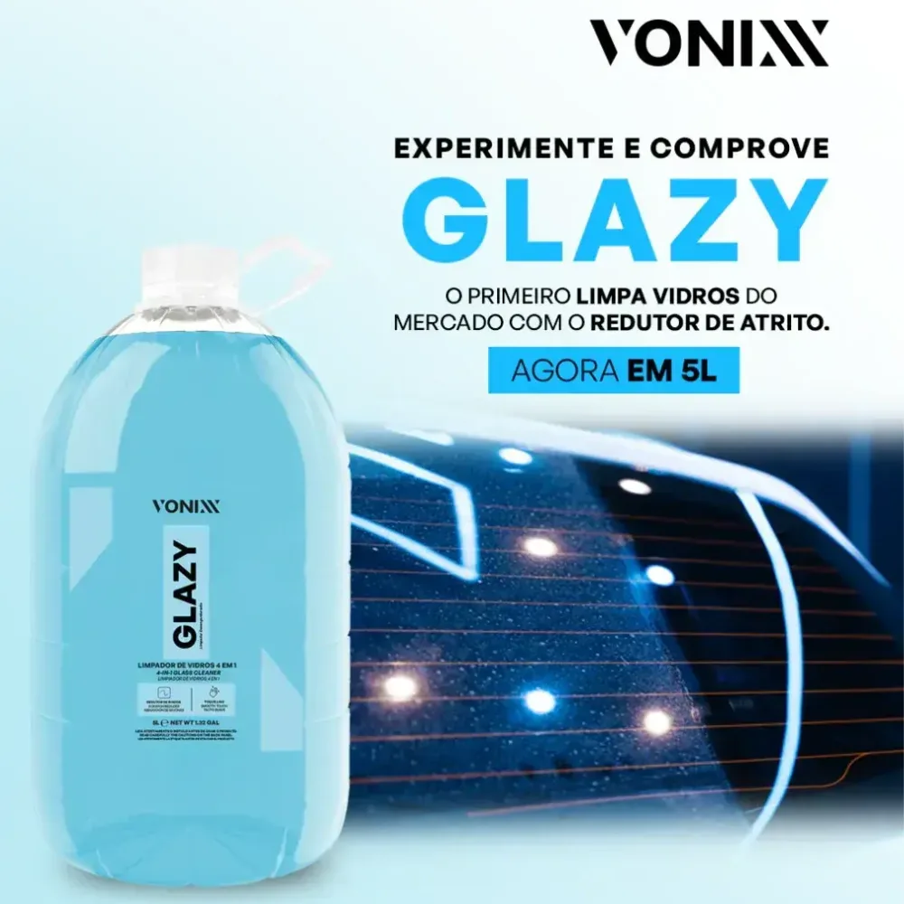 Limpa vidros 4 em 1 Glazy Vonixx (5litros) — foto 2
