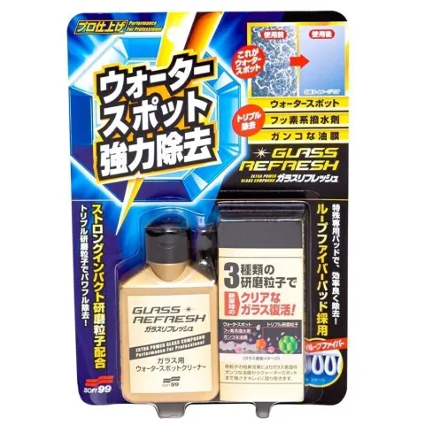 Limpador e Descontaminante para Vidros Glass Refresh Soft99 (80ml)