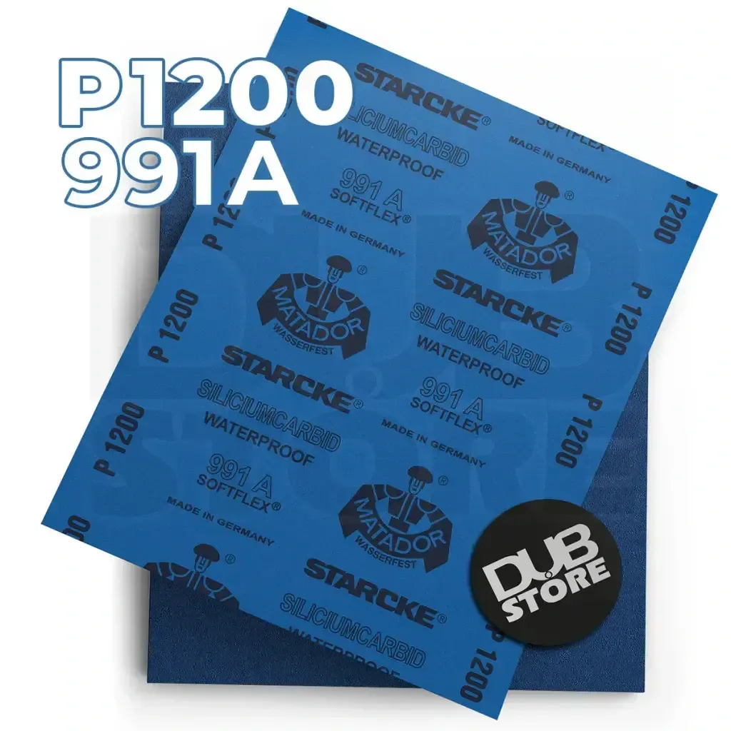 Lixa automotiva resistente à água Starcke Matador P1200 991A (230x280mm)