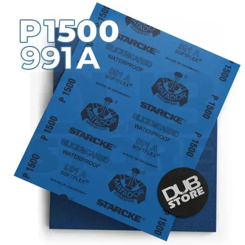 Lixa automotiva resistente à água Starcke Matador P1500 991A (230x280mm)