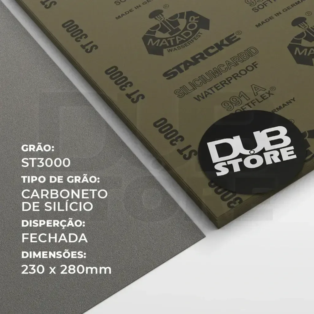 Lixa automotiva resistente à água Starcke Matador ST3000 991A (230x280mm) — foto 3