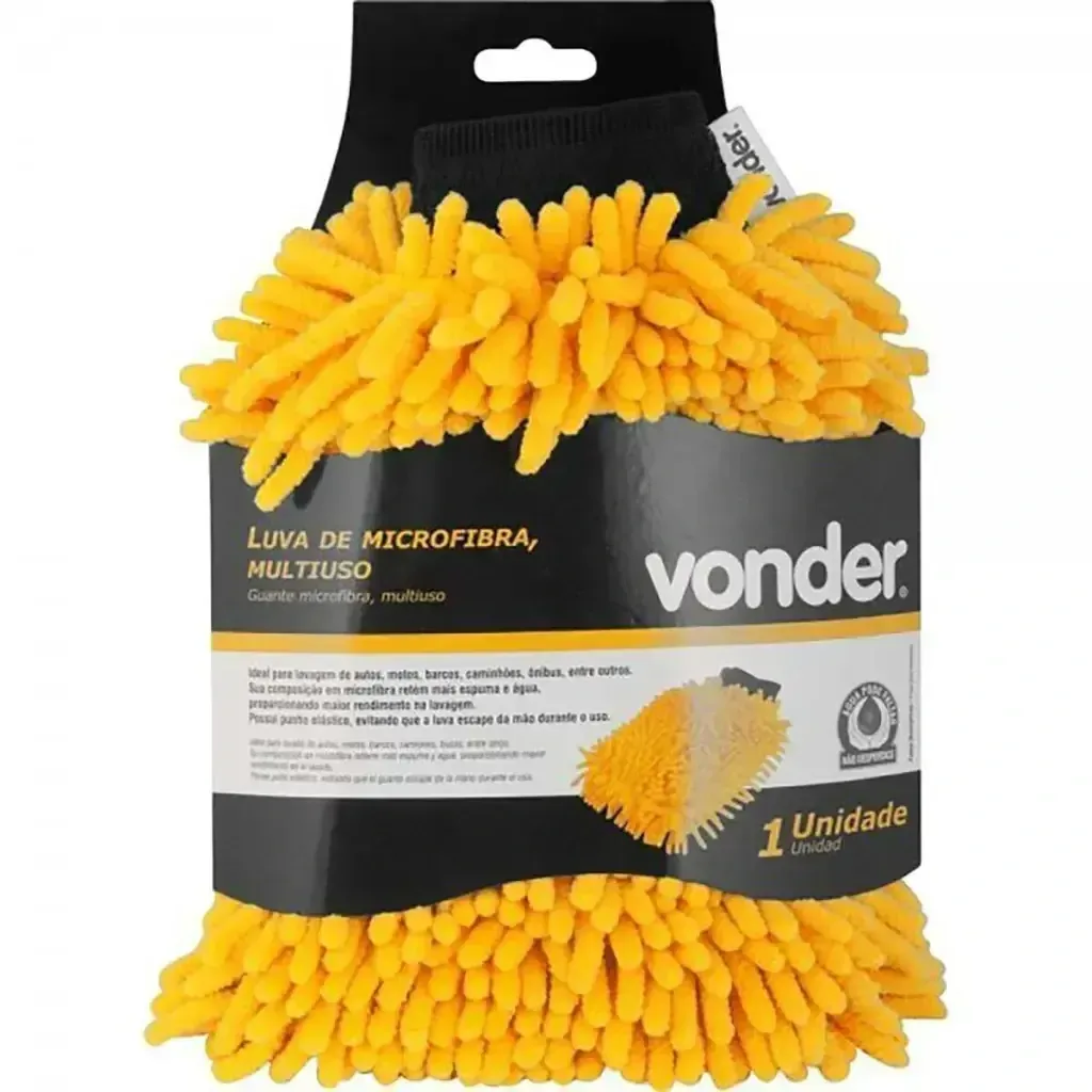 Luva de microfibra para lavagem Vonder