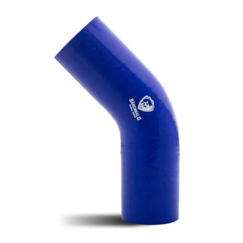 Mangote de silicone curvo 45° 2" (51mm) x 100mm x 100mm Bärenwald azul