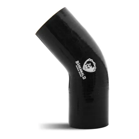 Mangote de silicone curvo 45° 2,5" (63mm) x 100mm x 100mm Bärenwald preto