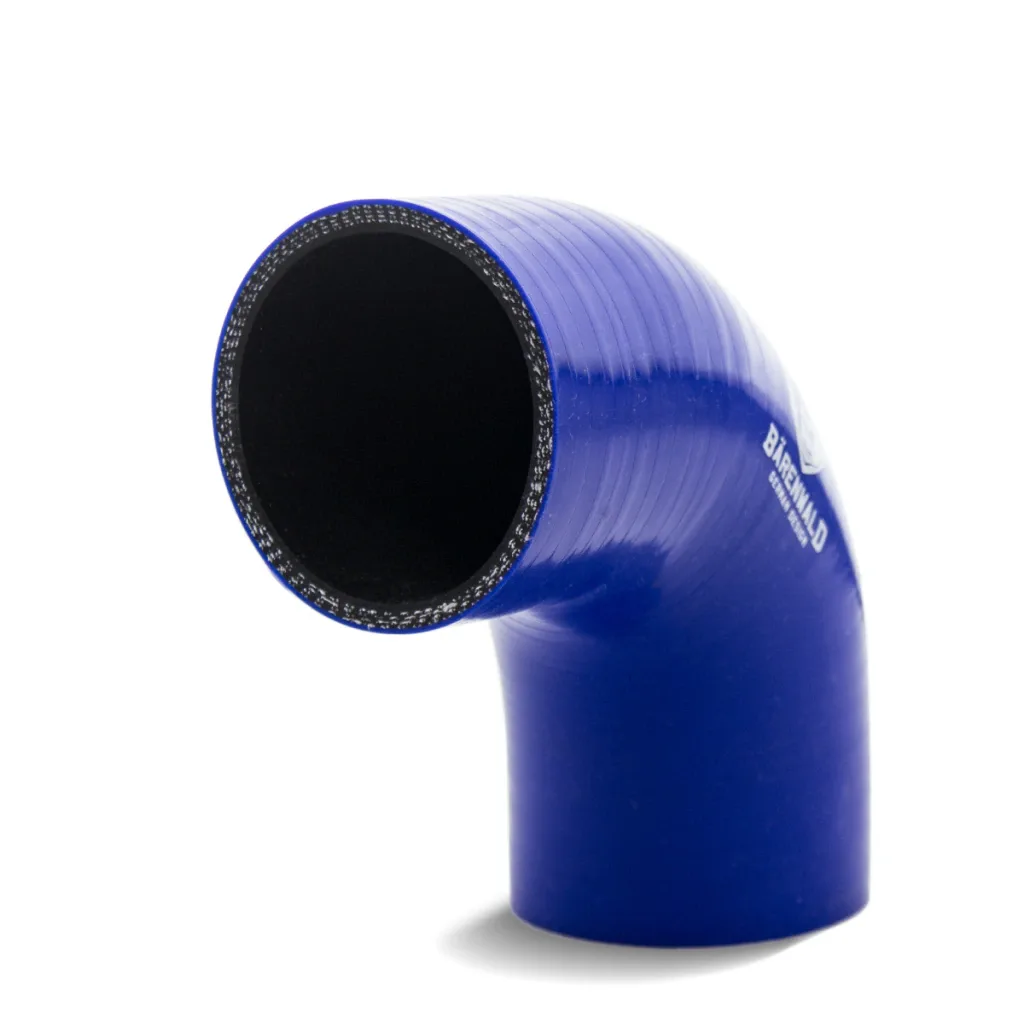 Mangote de silicone curvo 90° 2,5" (63mm) x 100mm x 100mm Bärenwald azul — foto 4