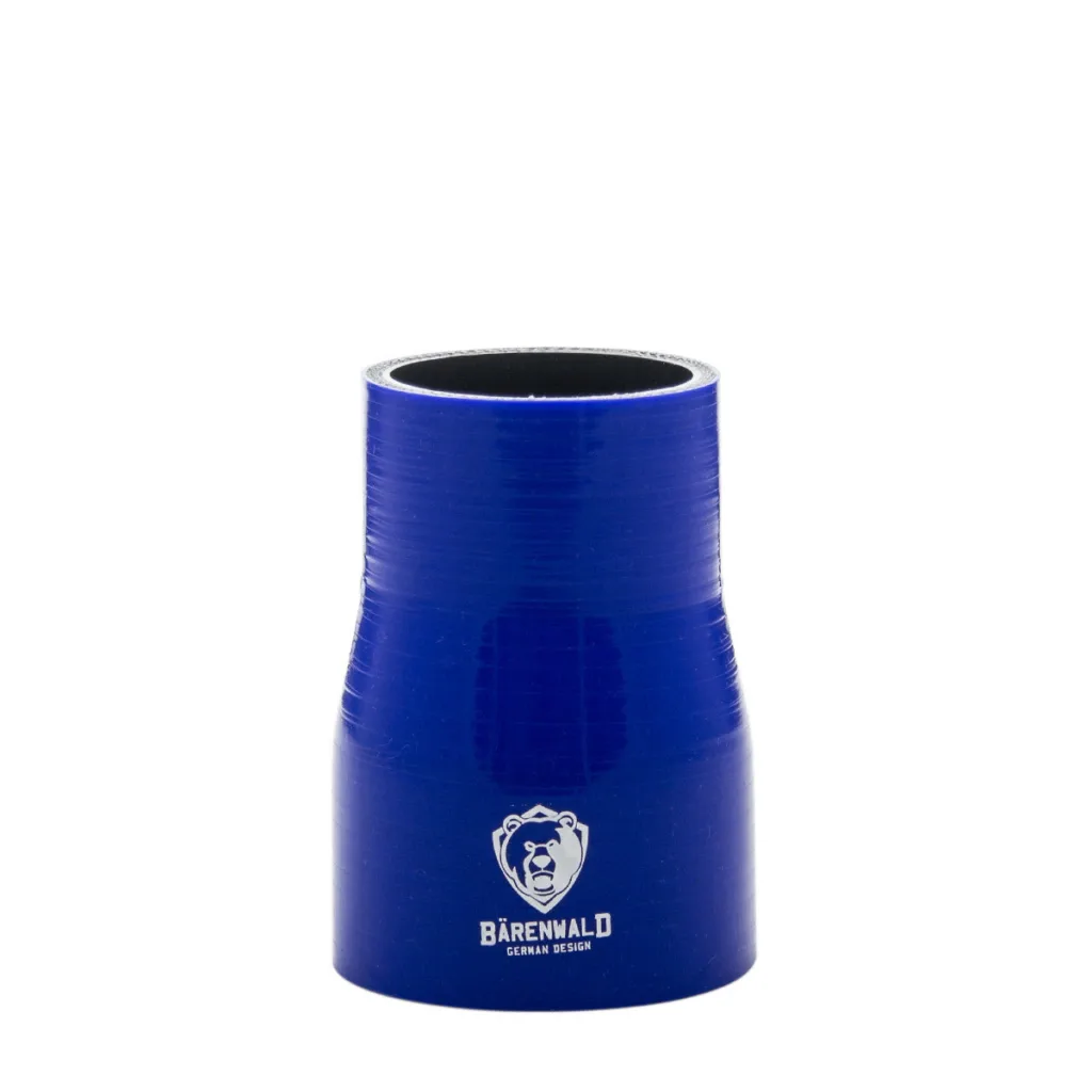 Mangote de silicone redutor 2,5" para 2" (63mm para 51mm) x 100mm Bärenwald azul — foto 4