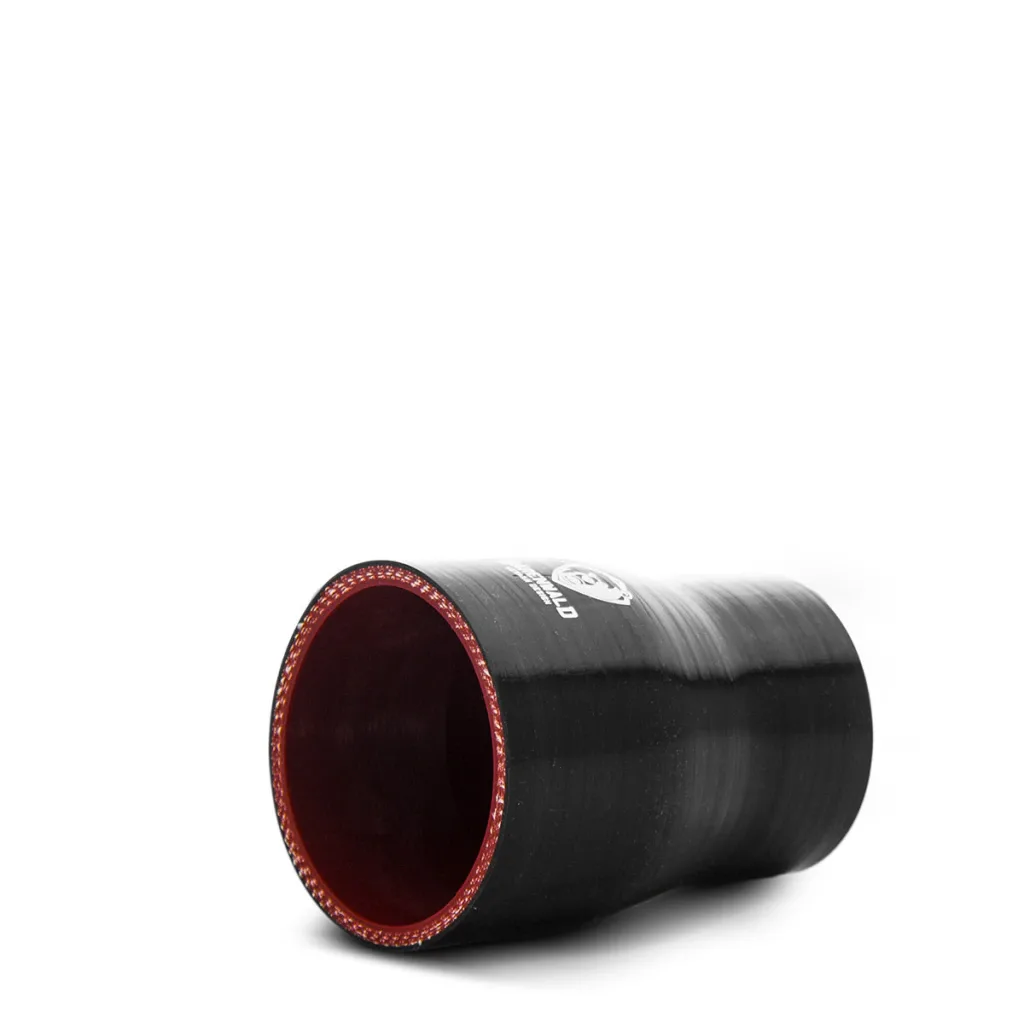 Mangote de silicone redutor 2,5" para 2" (63mm para 51mm) x 100mm Bärenwald preto — foto 3