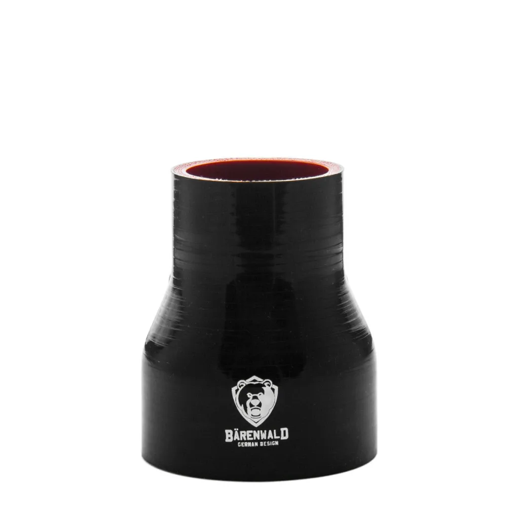 Mangote de silicone redutor 3" para 2" (76mm para 51mm) x 100mm Bärenwald preto — foto 4