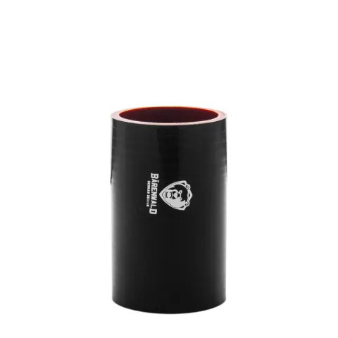 Mangote de silicone reto 2"1/4 (57mm) x 100mm Bärenwald preto