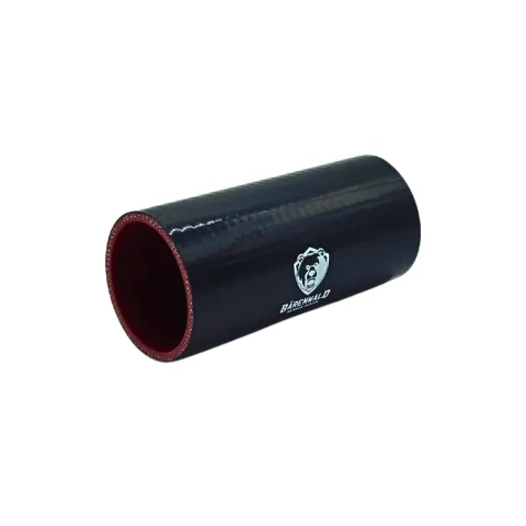 Mangote de silicone reto 2,5" (63mm) x 150mm Bärenwald preto