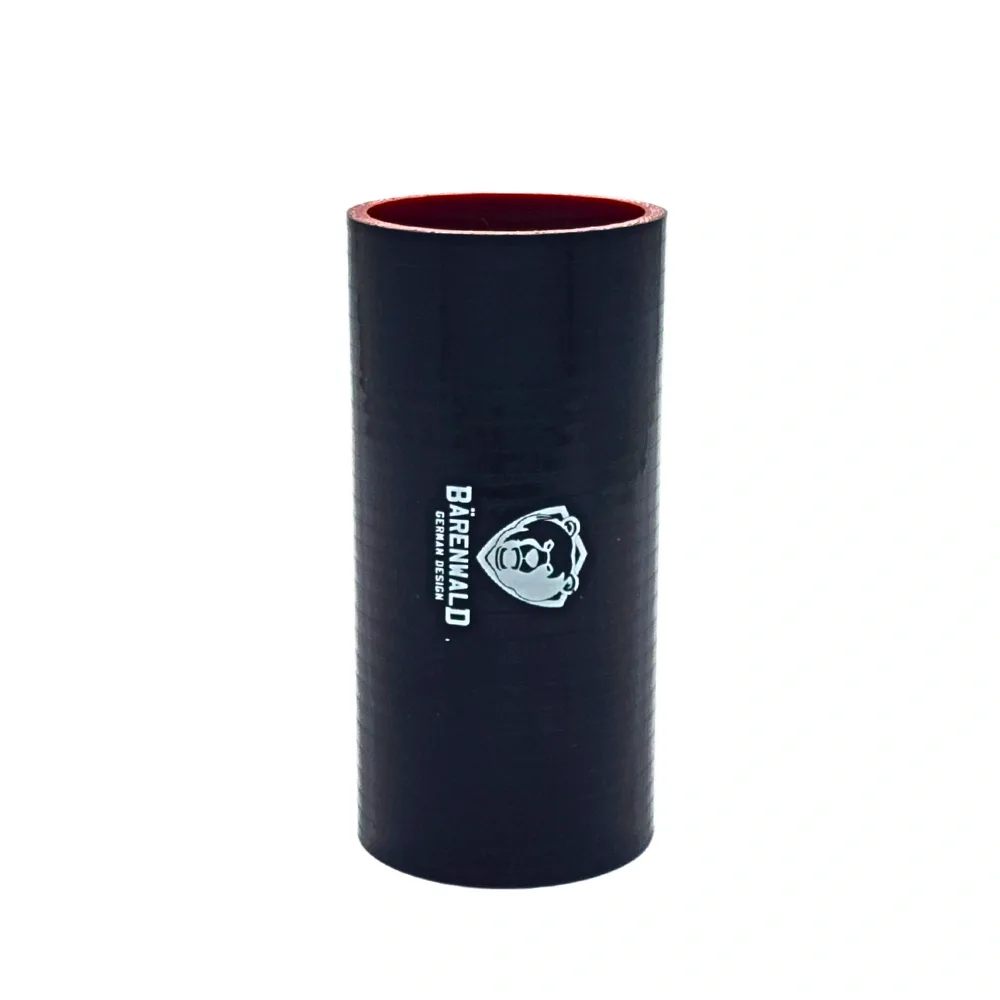 Mangote de silicone reto 2,5" (63mm) x 150mm Bärenwald preto — foto 2