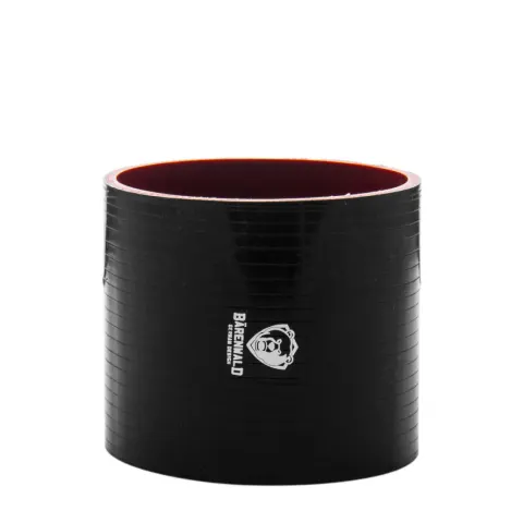 Mangote de silicone reto 4" (102mm) x 100mm Bärenwald preto