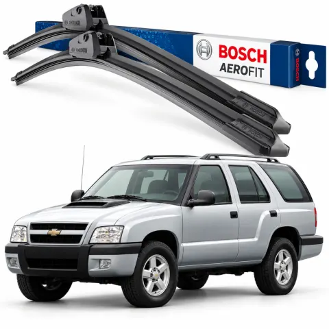 Par palhetas limpadoras de para-brisa Chevrolet Blazer 1996 a 2011 Aerofit Bosch (20" / 20")