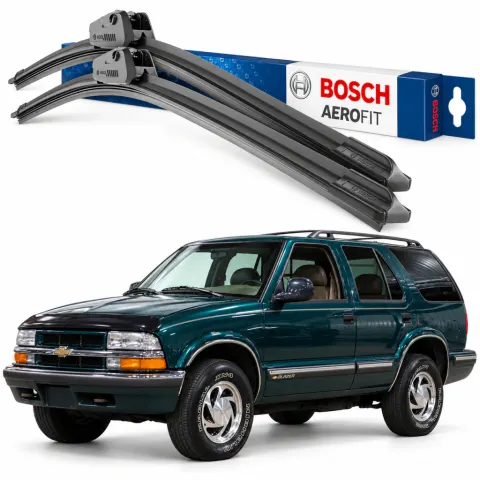 Par palhetas limpadoras de para-brisa Chevrolet Grand Blazer 1998 a 1999 Aerofit Bosch (18" / 18")