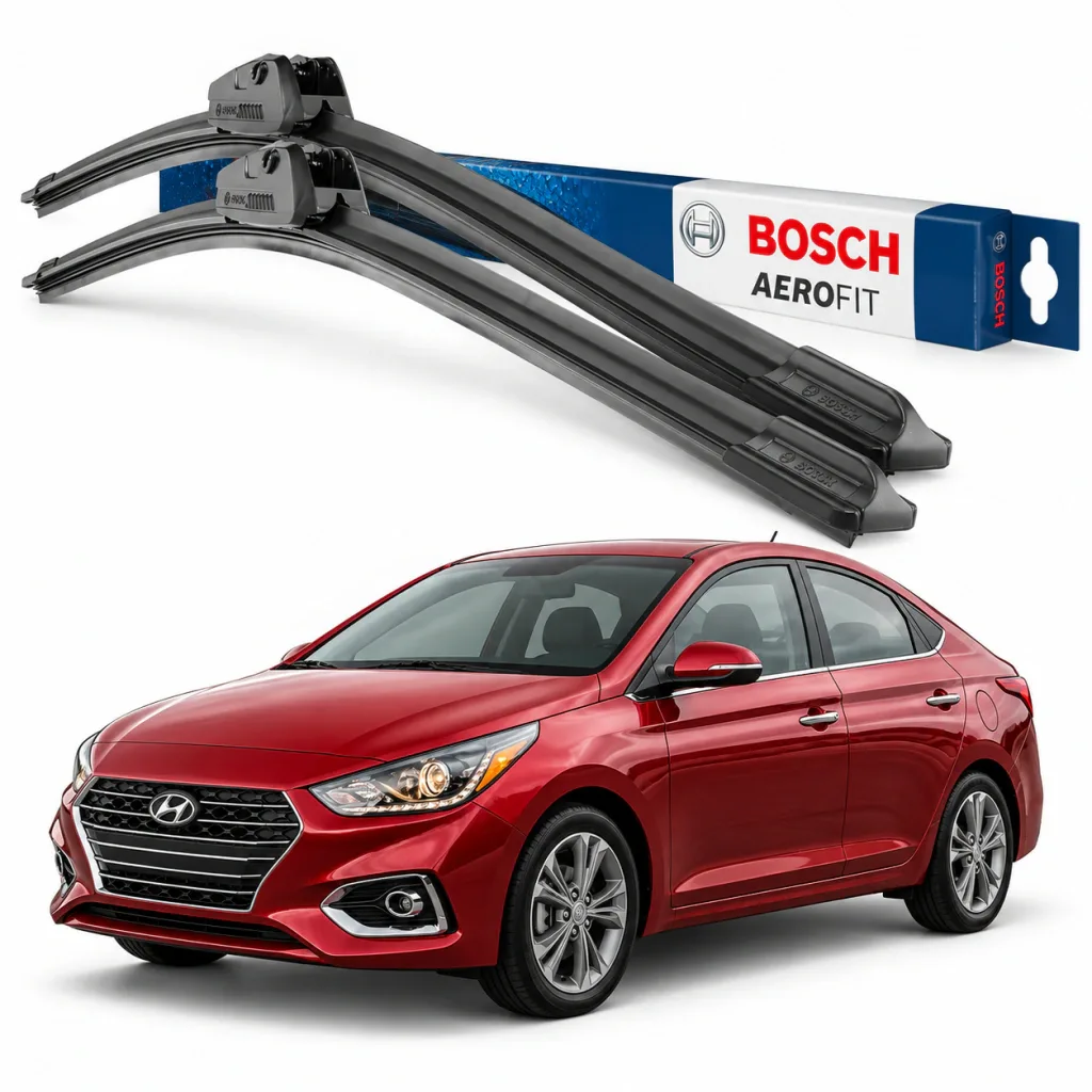 Par palhetas limpadoras de para-brisa Hyundai Accent Aerofit Bosch (20" / 18")