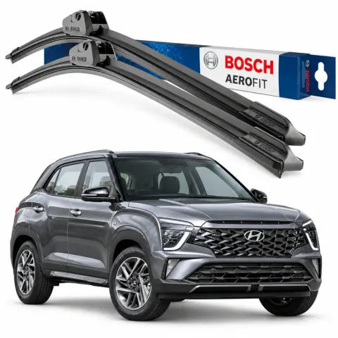 Par palhetas limpadoras de para-brisa Hyundai Creta 2021+ Aerofit Bosch (24" / 17")