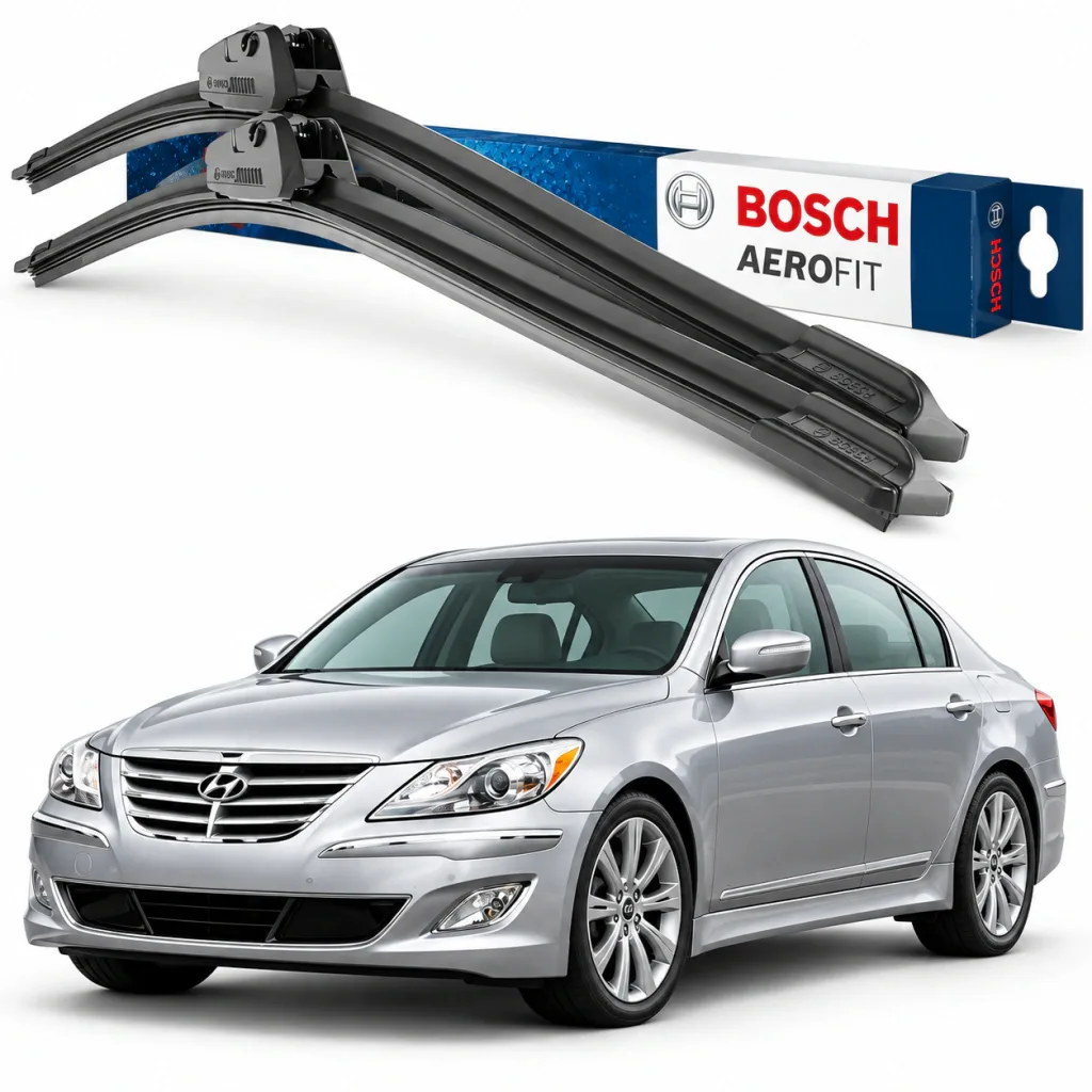 Par palhetas limpadoras de para-brisa Hyundai Genesis 2011+ Aerotwin Bosch (24" / 19")