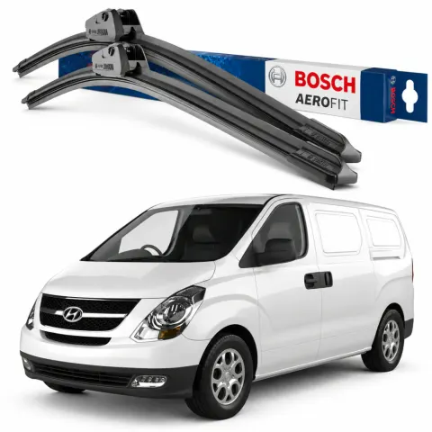 Par palhetas limpadoras de para-brisa Hyundai H1 2008+ Aerofit Bosch (24" / 20")