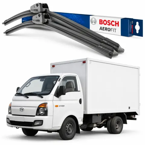 Par palhetas limpadoras de para-brisa Hyundai H100 Aerofit Bosch (18" / 18")